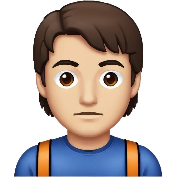  Man Head pixel art in 8bits emoji