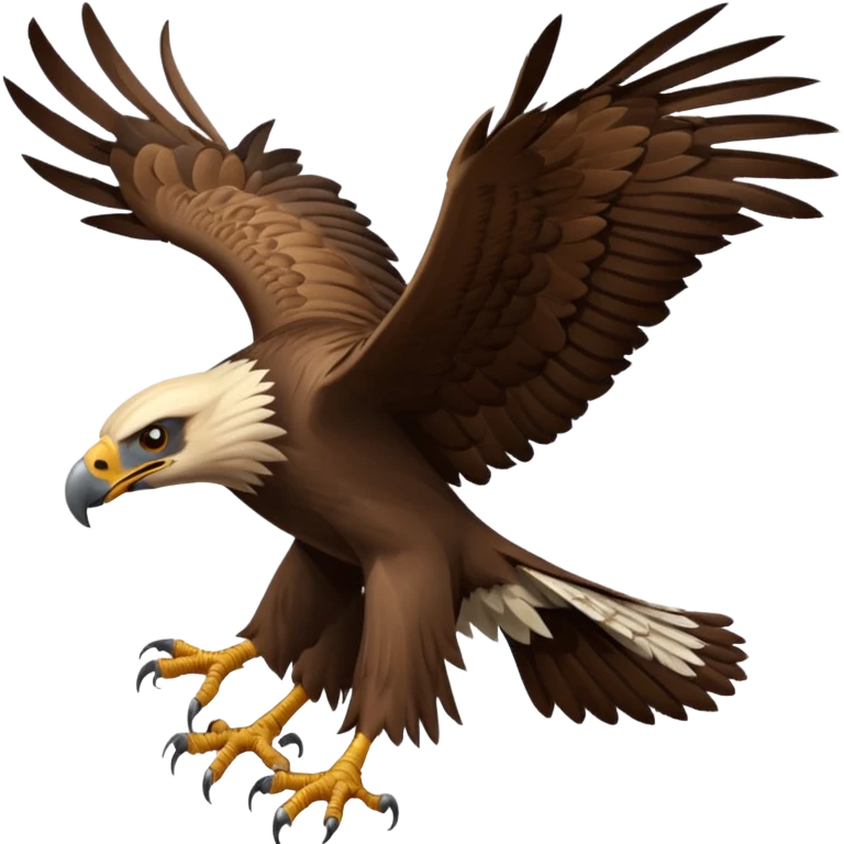 vulture fighting a hawk but cartoonsiha and the vulture and hawk should look distinct from one another emoji