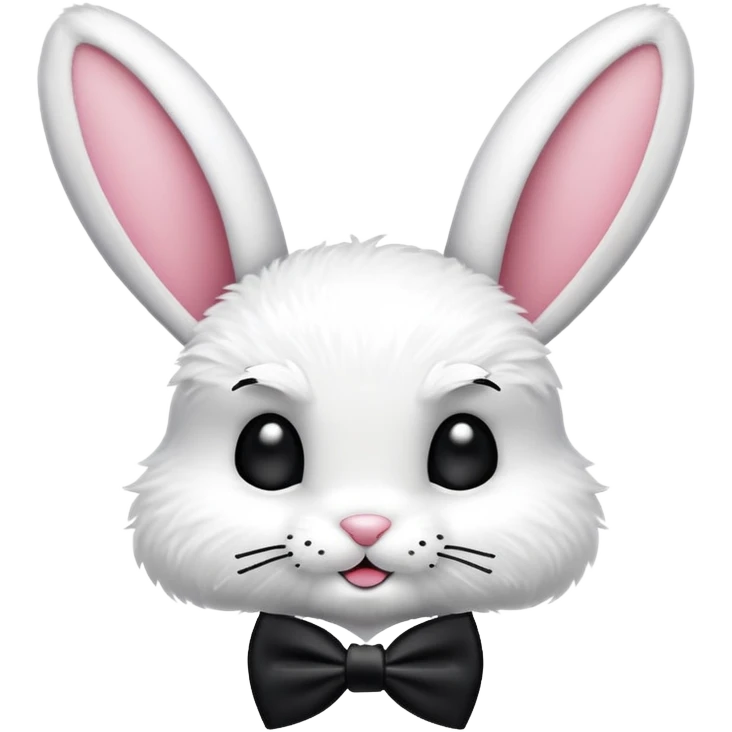 playboy bunny wearing bow tie logo (side view) emoji