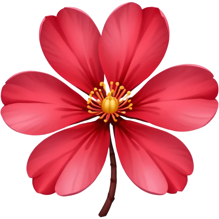 Red sakura emoji