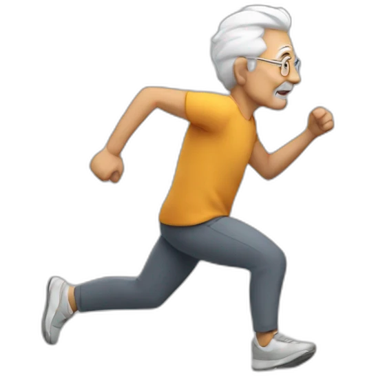 Old Man Running emoji