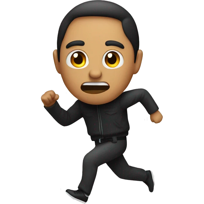 person from mexico running from a thief emoji
