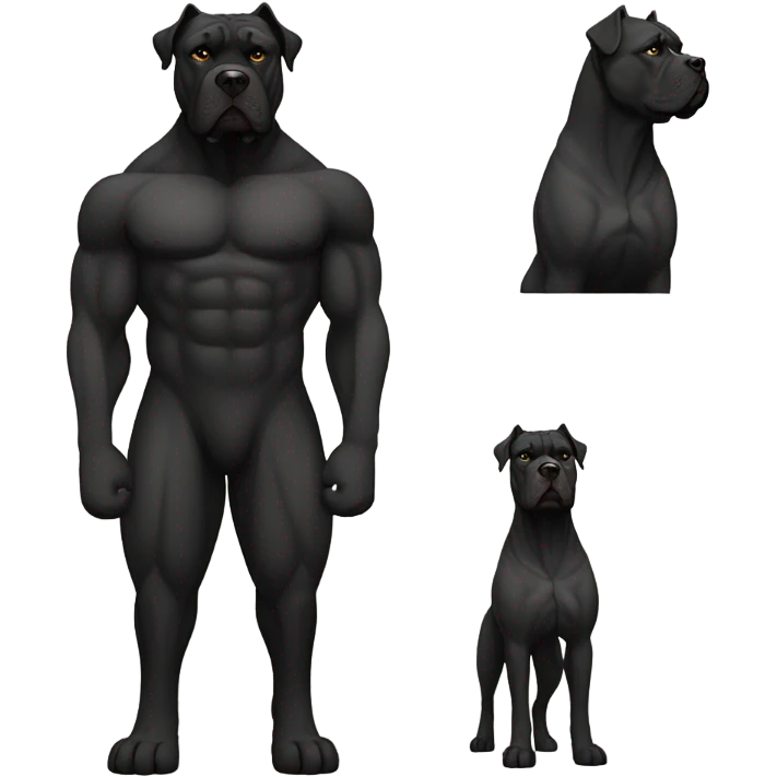 Black Cane corso  emoji