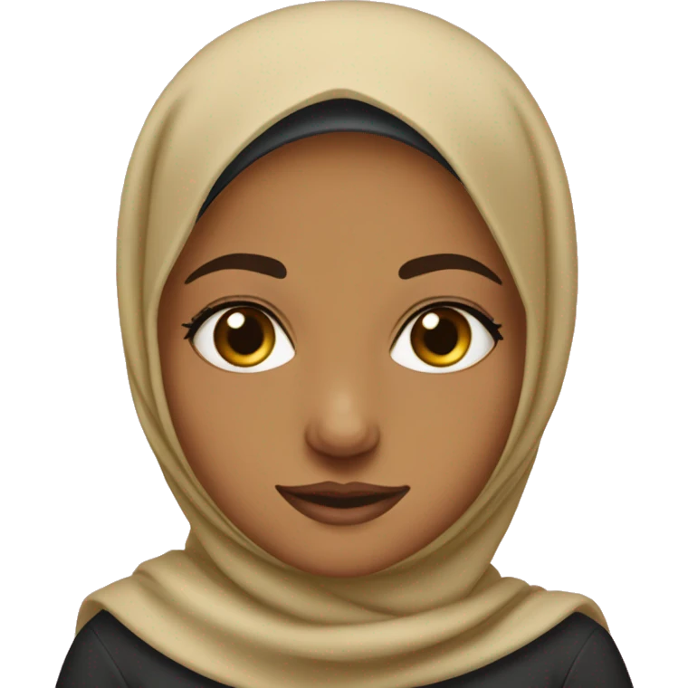 Hijabi kihmar girl  emoji