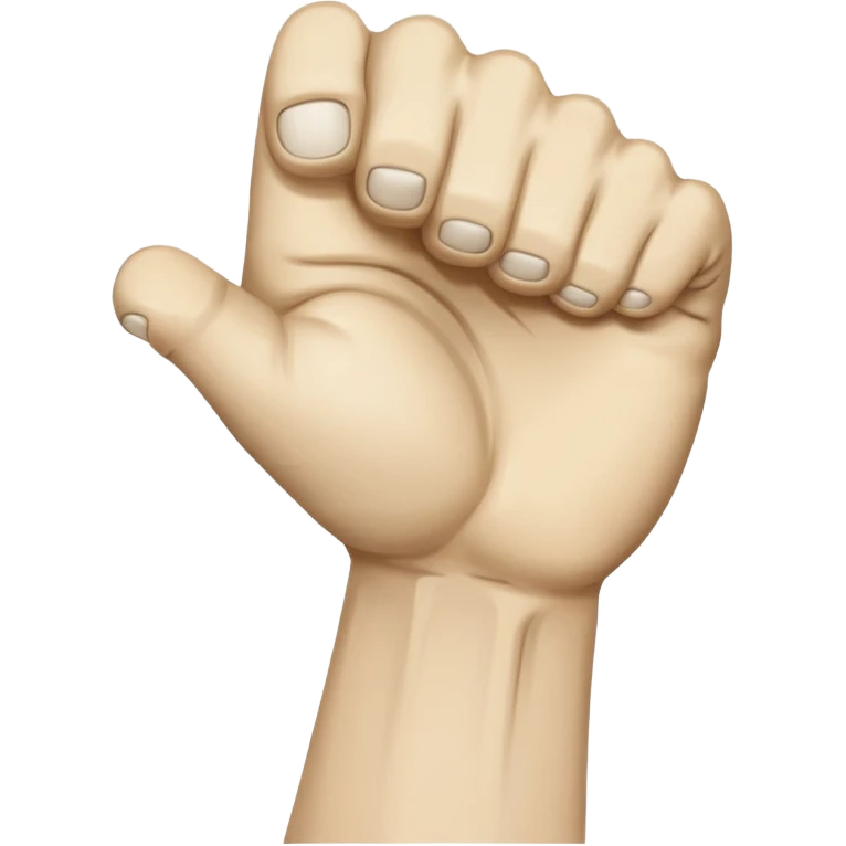 back of veiny fist rearview emoji