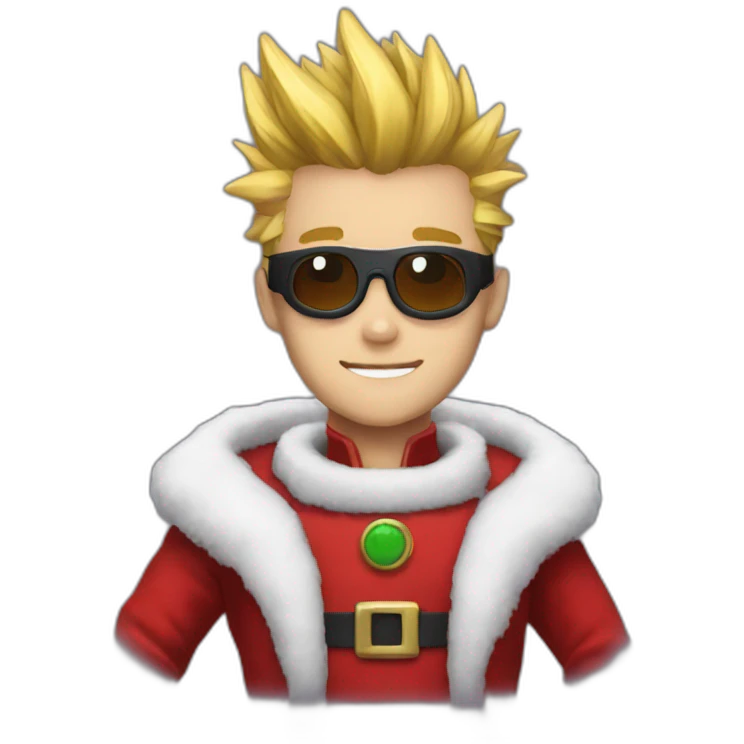 Vash in Santa Claus costume emoji