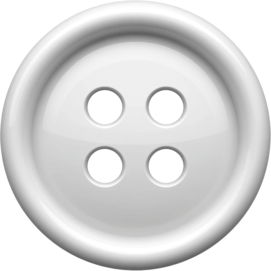 3D circle cotton button. only the cotton fabric nothing added to it. emoji