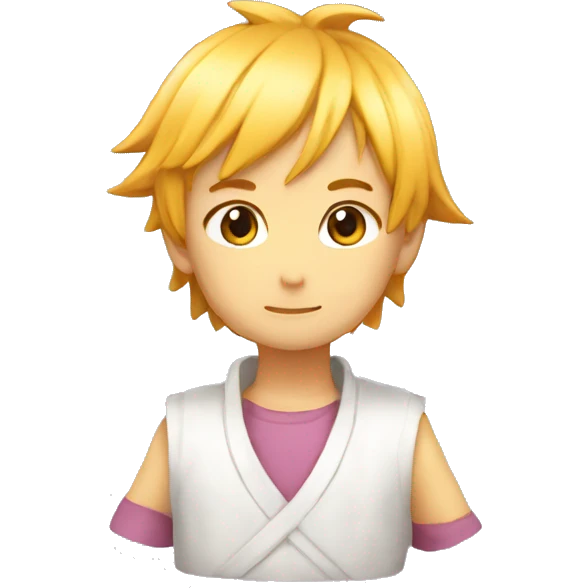 Zenitsu en coeur  emoji