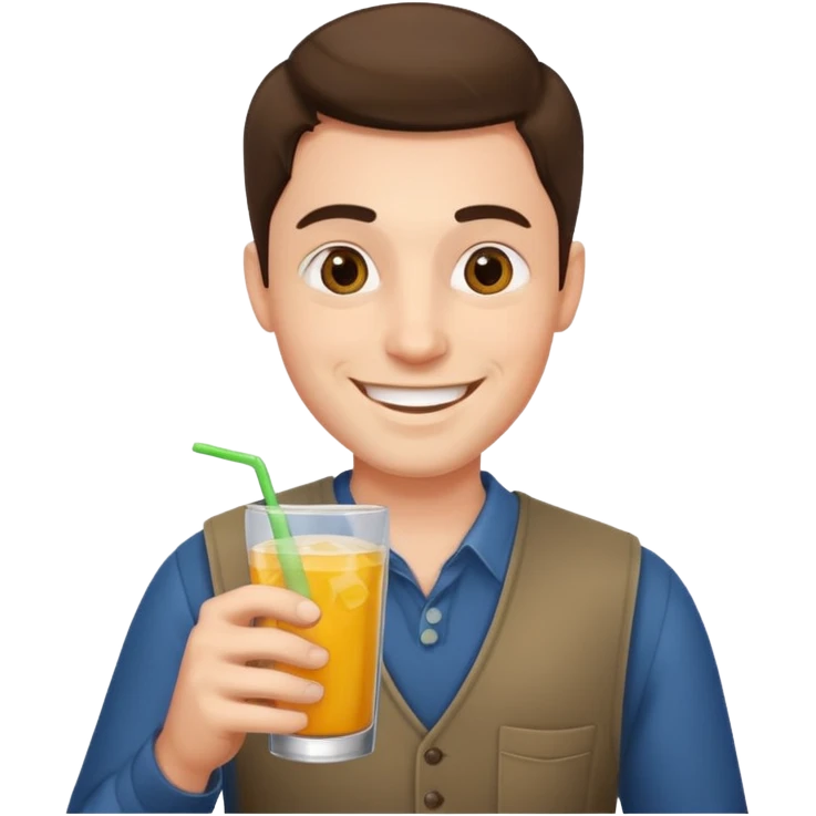man with drink  emoji