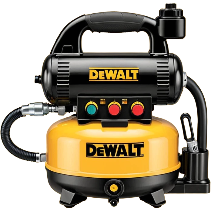 DEWALT 6 Gal. 18-Gauge Brad Nailer and Heavy-Duty Pancake Electric Air Compressor Combo Kit emoji style  emoji