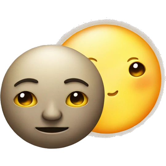the sun and the moon emoji