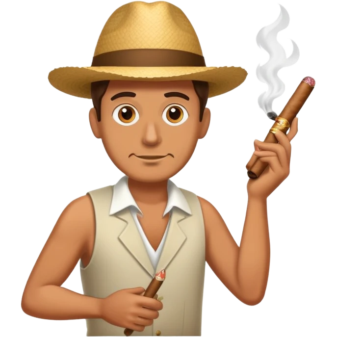 Mile carrying cigars emoji