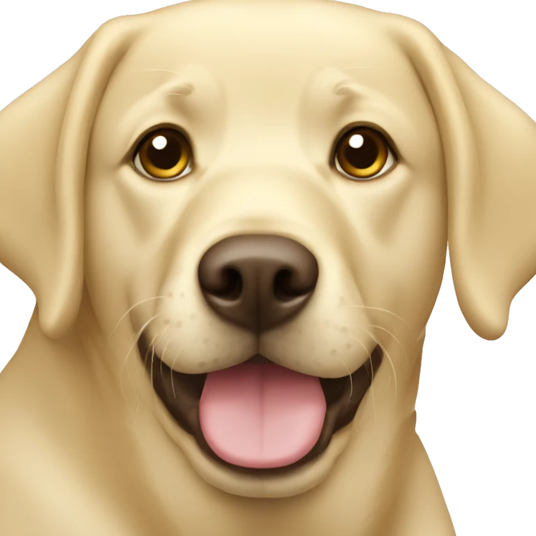 Blond Labrador  emoji
