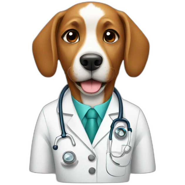 dog doctor emoji