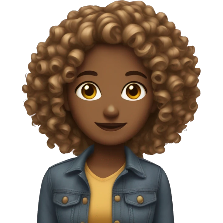 Curly girls  emoji