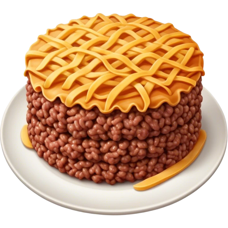 cocked chopped ground beef on a plate emoji