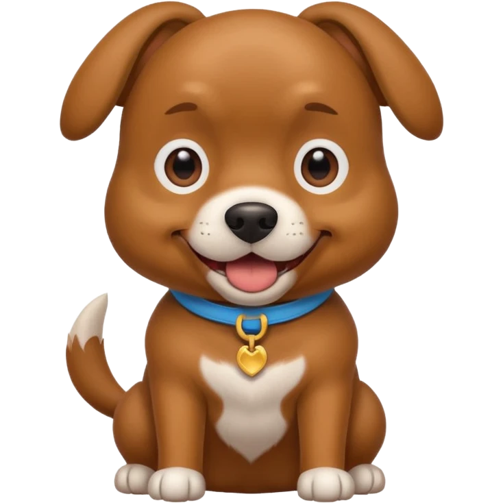 Small brown winner dog  emoji