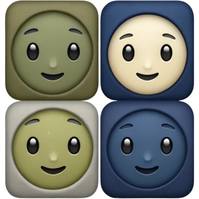 fabrics grey navy olive  emoji