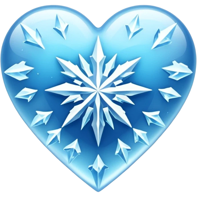 Corazón congelado emoji