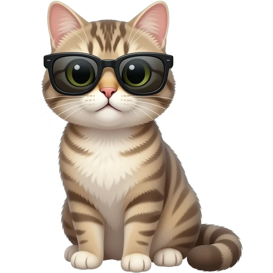 Cat wearing sunglasses emoji