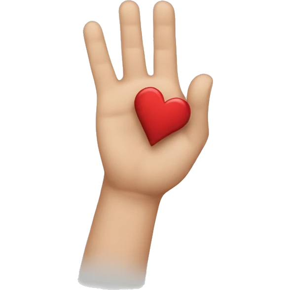 Coeur avec les mains emoji