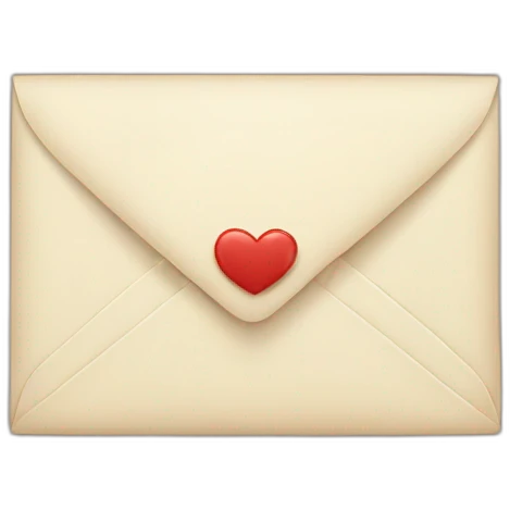 lovely letter emoji