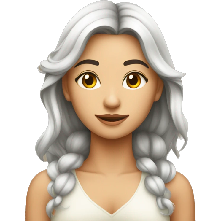 mulher cheirando flor emoji