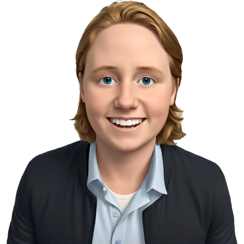 smiling boy with blue eyes emoji