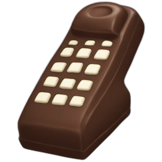 Chocolate phone emoji