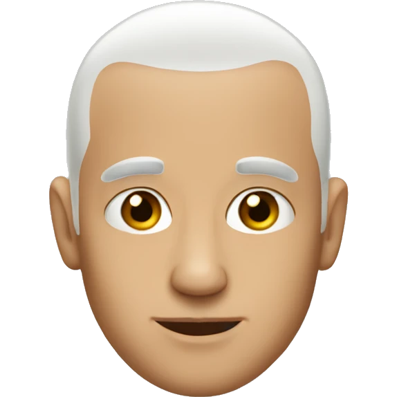 a man without hair emoji