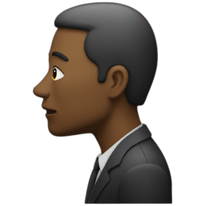 Un noir qui vole emoji