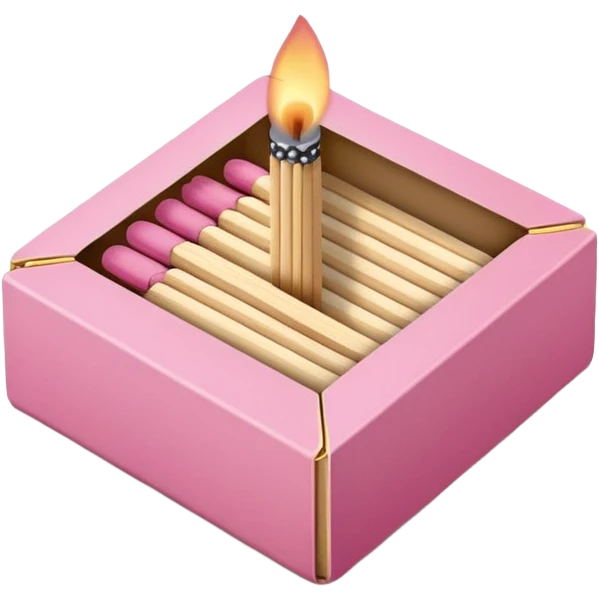 Pink box of matches emoji