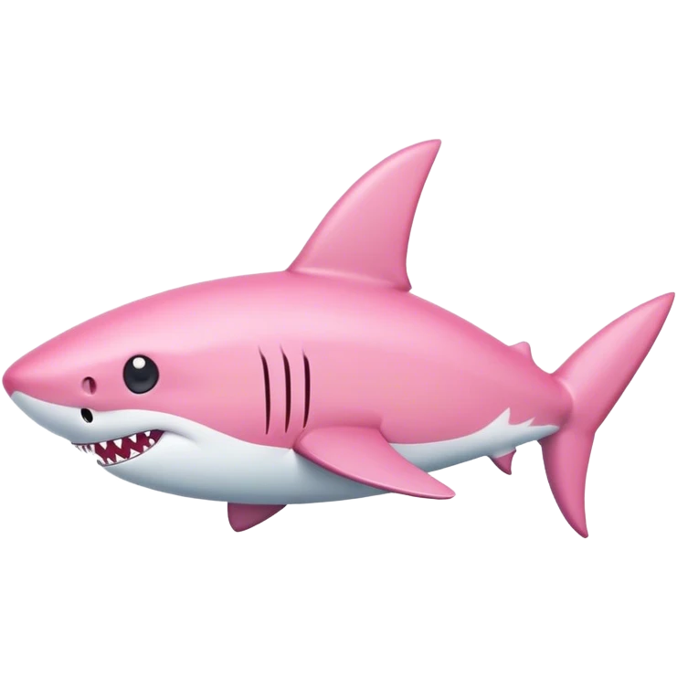 Bow on a pink shark emoji