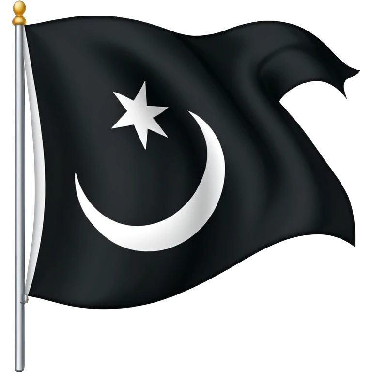 Shahada flag black emoji