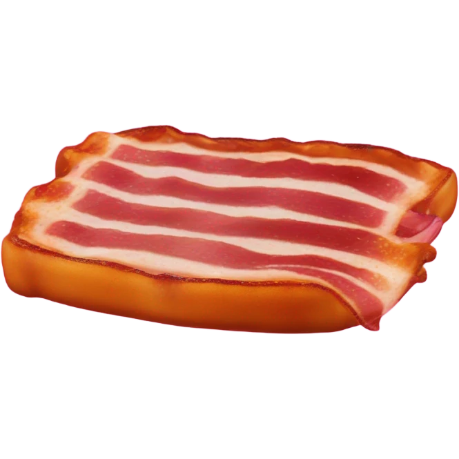  bacon cooking on a hot pink large griddle with glitter  emoji
