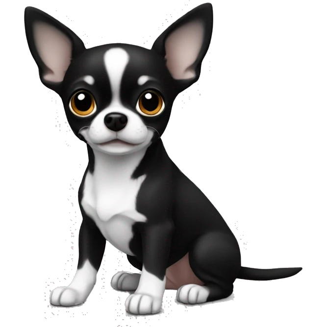 Chihuahua black and white Chihuahua black and white emoji
