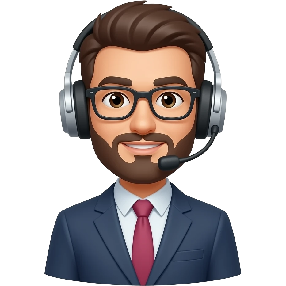 customer service agent without headphone emoji