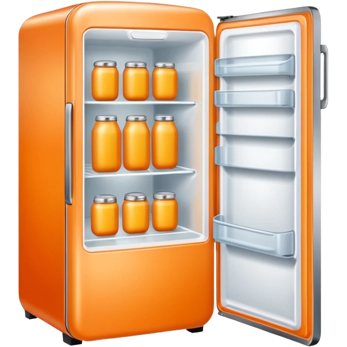 Hi refrigerator ! 
light orange color 
size: 512*512 192*192 emoji