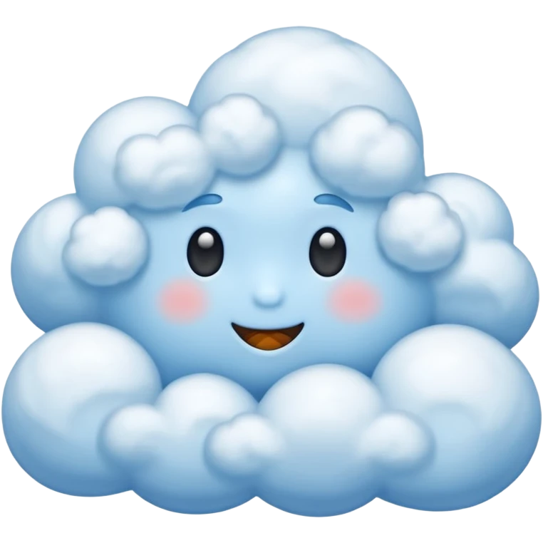 blue cloud emoji