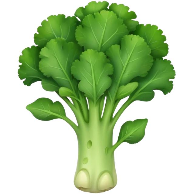 A baby broccoli not wearing a diaper emoji