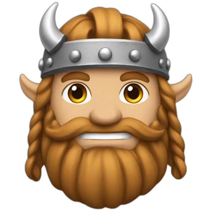 Vikingo con hacha emoji