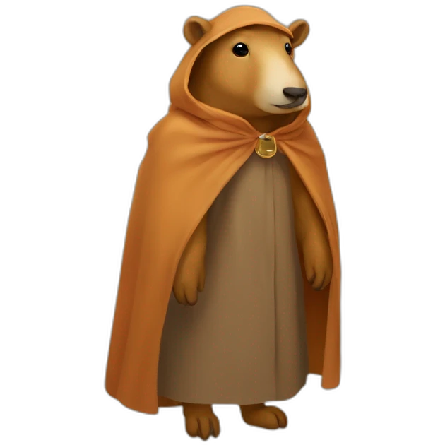 Capibaras with cloak emoji