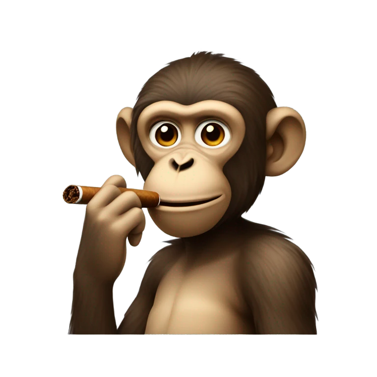 monkey smoking cigar  emoji