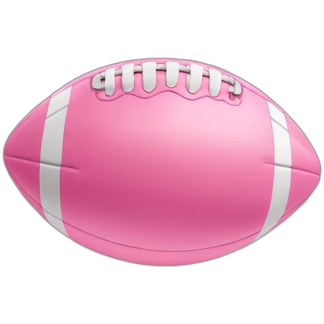 Pink football emoji