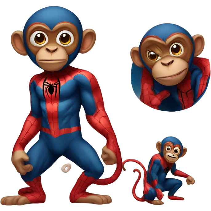 spiderman monkey emoji