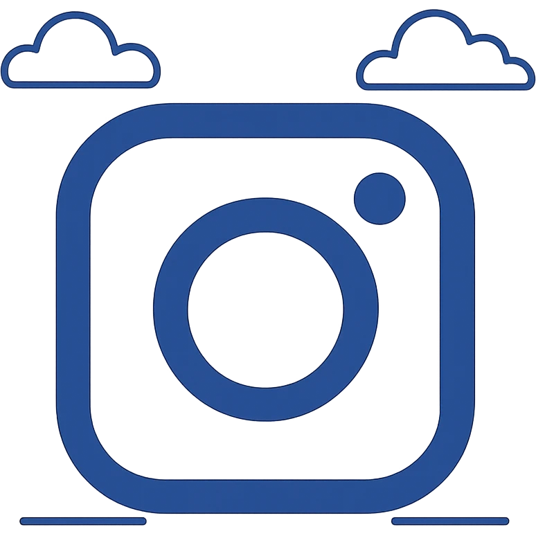 Instagram logo, modern, vibrant gradient, minimal, flat icon style emoji