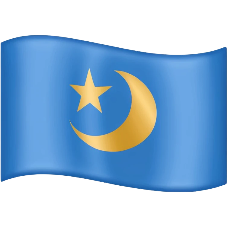 Flag of Uyghurstan emoji