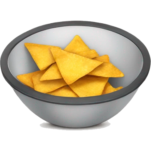 bowl of nachos no sauce emoji