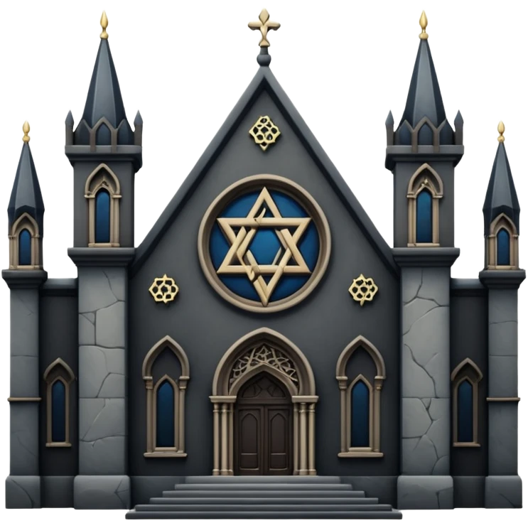 jewish synagogue dark aesthetic gothic architecture emoji