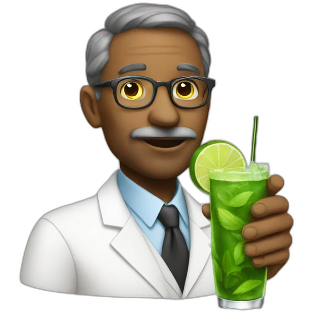 professor driks mojito emoji